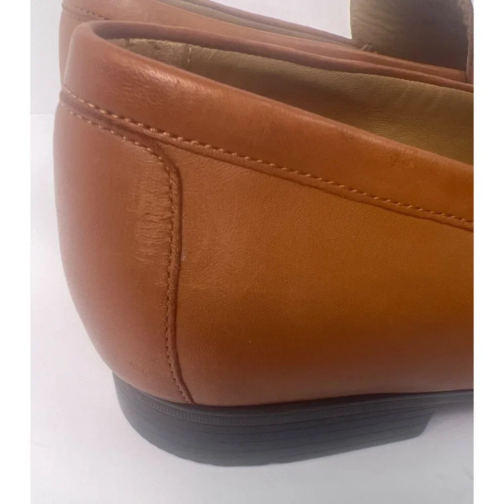 Johnston & Murphy Cresswell Venetian‎ Mens Leather Loafers 10.5M Cognac Slip-On